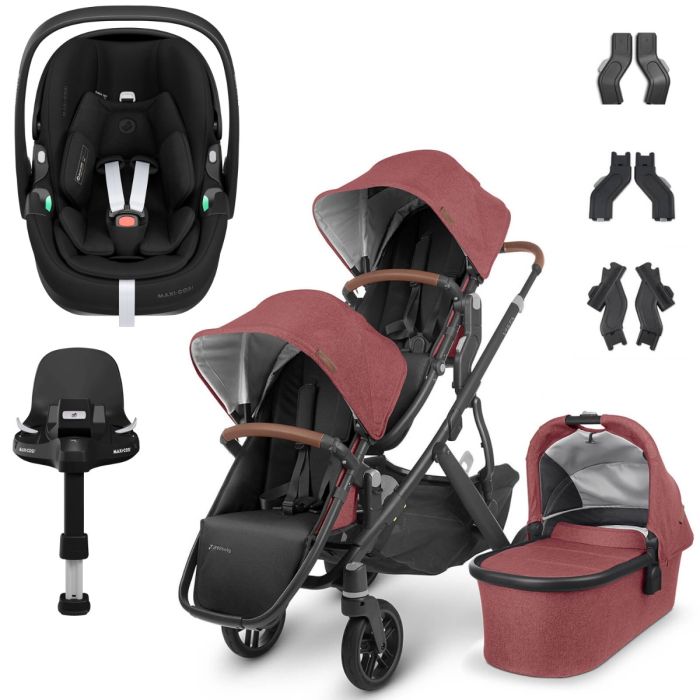 UPPAbaby VISTA V2 Double Maxi-Cosi Pebble 360 PRO Travel System - Lucy product image