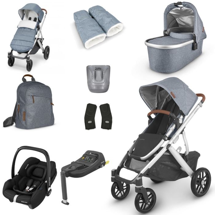 UPPAbaby VISTA V2 Luxury Travel System with Maxi-Cosi CabrioFix iSize - Gregory product image