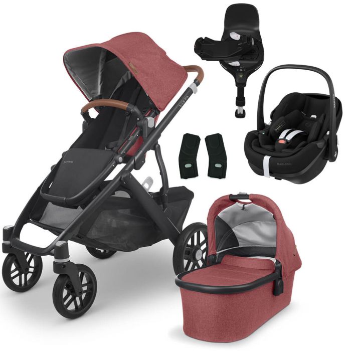 UPPAbaby VISTA V2 Travel System with Maxi-Cosi Pebble 360 PRO & Rotating IsoFix Base - Lucy product image