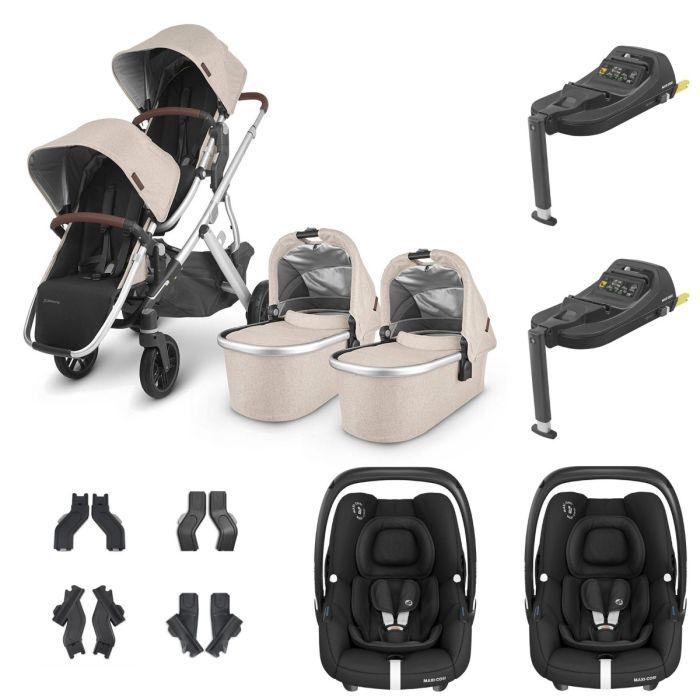UPPAbaby VISTA V2 Twin Maxi-Cosi Cabriofix i-Size Travel System - Declan product image