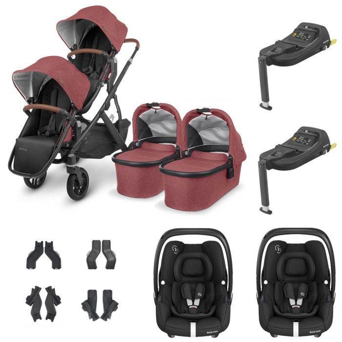 UPPAbaby VISTA V2 Twin Maxi-Cosi Cabriofix i-Size Travel System - Lucy product image