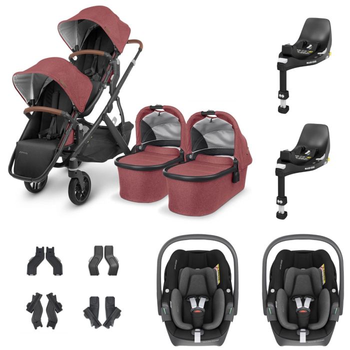 UPPAbaby VISTA V2 Twin Maxi-Cosi Pebble 360 Travel System - Lucy product image