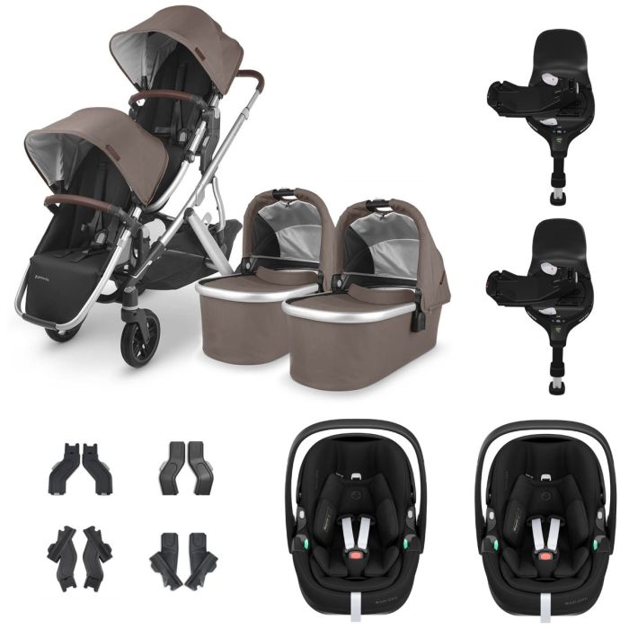 UPPAbaby VISTA V2 Twin Maxi-Cosi Pebble 360 PRO Travel System - Theo product image