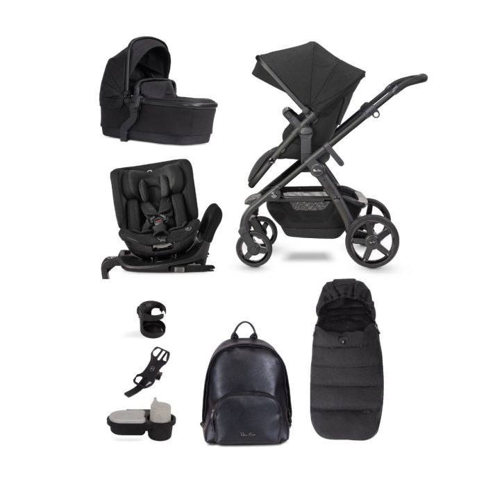 Silver Cross Wave Pram & Pushchair + Ultimate Pack + Motion All Size - Onyx product image