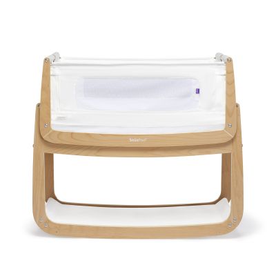 SnuzPod 4 Bedside Crib with Mattress - Natural