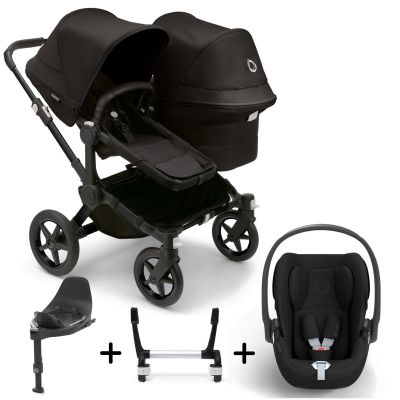 Bugaboo Donkey 5 Duo with Cybex Cloud T + Rotating Base Travel System - Styled by You