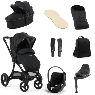 Egg 3 Luxury Cybex Cloud T i-Size Special Edition Travel System Bundle - Houndstooth Black