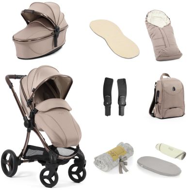 Egg 3 Stroller 9 Piece Snuggle Special Edition Accessory Bundle - Houndstooth Almond