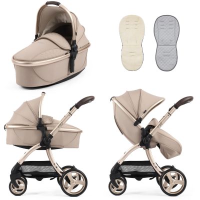 Egg 3 Stroller and Carrycot - Feather