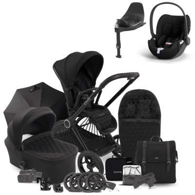 iCandy Core Travel System Bundle with Cybex Cloud T & Base - Black Edition