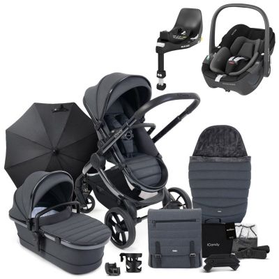 iCandy Peach 7 Pushchair Travel System Bundle with Maxi-Cosi Pebble 360 iSize Car Seat & Base