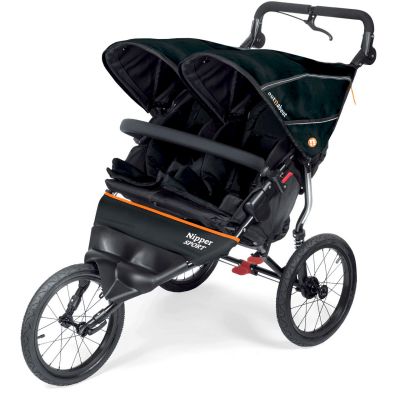 Out n About Nipper Sport V5 Double Pushchair - Forest Black