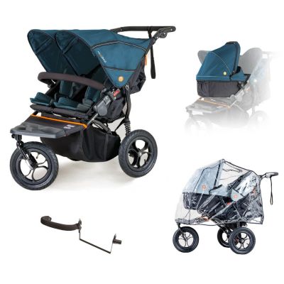 Out n About Nipper V5 Double Newborn and Toddler Starter Bundle - Highland Blue