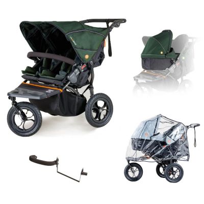 Out n About Nipper V5 Double Newborn and Toddler Starter Bundle - Sycamore Green