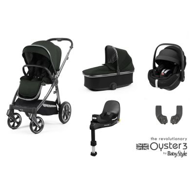 BabyStyle Oyster 3 Essential 5 Piece Maxi-Cosi Pebble 360 PRO Bundle - Black Olive