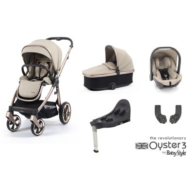 BabyStyle Oyster 3 Essential 5 Piece Capsule Bundle - Creme Brulee