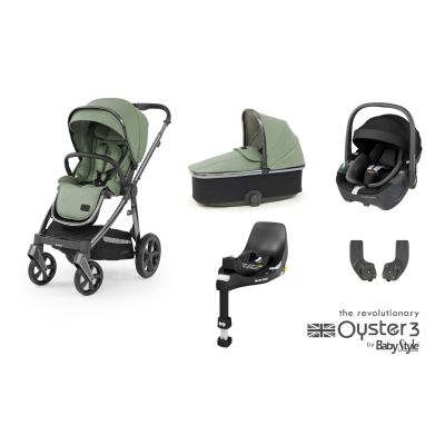 BabyStyle Oyster 3 Essential 5 Piece Maxi-Cosi Pebble 360 Bundle - Spearmint
