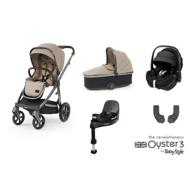 BabyStyle Oyster 3 Essential 5 Piece Maxi-Cosi Pebble 360 PRO Bundle - Butterscotch