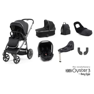 BabyStyle Oyster 3 Luxury 7 Piece Capsule Bundle - Carbonite