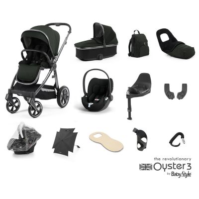 BabyStyle Oyster 3 Ultimate 12 Piece Cybex Cloud T Bundle - Black Olive