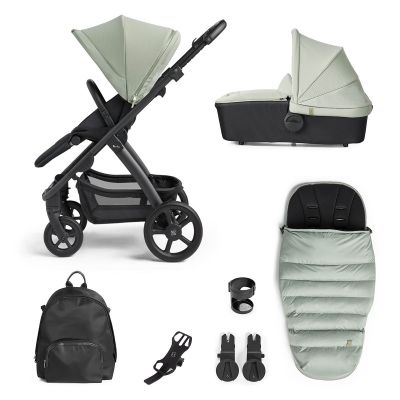 Silver Cross Tide 3-in-1 Pram with Accessory Pack - Sage/Black