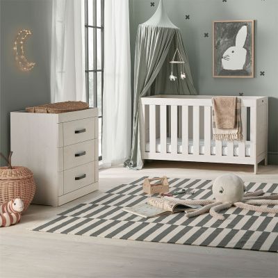 Silver Cross Alnmouth 2 Piece Cot Bed & Dresser Set