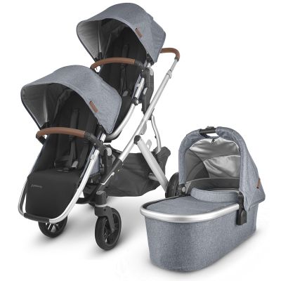 UPPAbaby VISTA V2 Double Pushchair & Carrycot - Gregory
