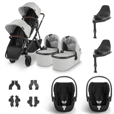 UPPAbaby VISTA V2 Twin Cybex Cloud T Travel System - Anthony