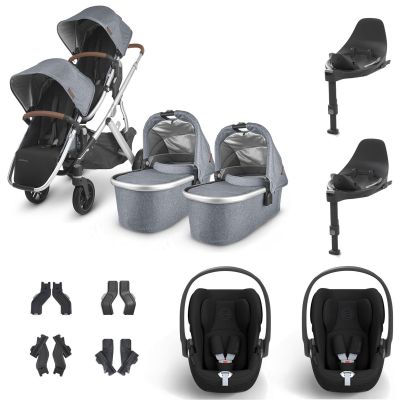 UPPAbaby VISTA V2 Twin Cybex Cloud T Travel System - Gregory