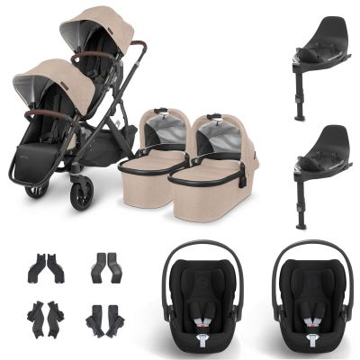 UPPAbaby VISTA V2 Twin Cybex Cloud T Travel System - Liam