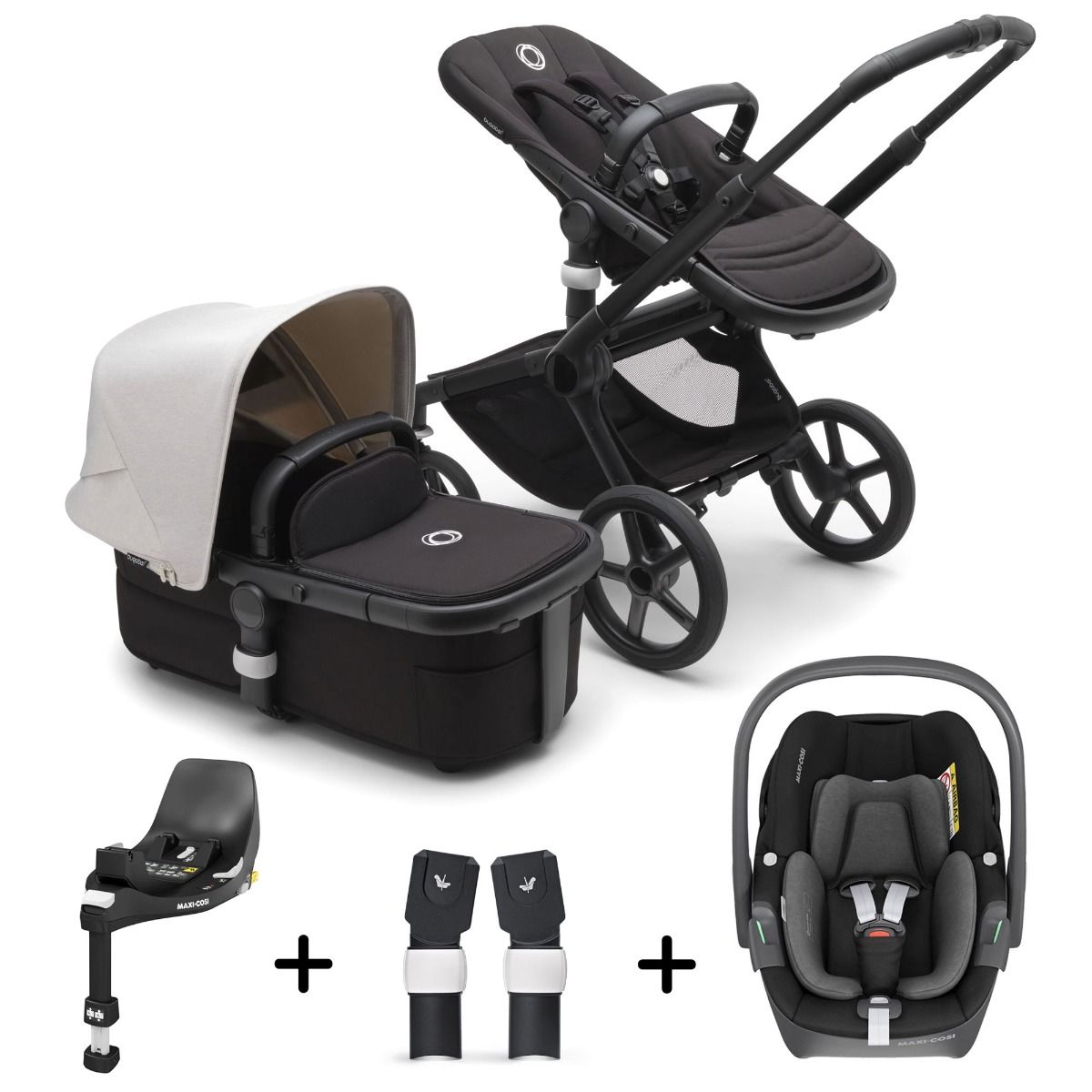 Bugaboo Fox 5 Travel System with Maxi-Cosi Pebble 360 + Rotating